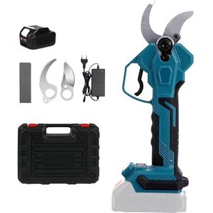 Accu-takkenschaar compatibel met Makita 18 V accu, met telescoopstang 45 mm, borstelloze motor, lcd-digitaal display, voor het snoeien van bomen en fruitbomen (zonder accu