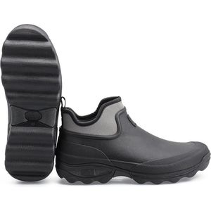 Rouchette - Enkellaars Cleanland - Zwart - Rubberen Buitenkant - Neopreen Voering