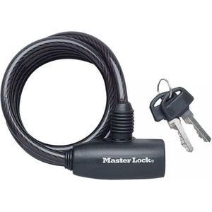 Master Lock - Fietskabelslot - 1,8 m - Gedraaid Staal - Vinyl Coating