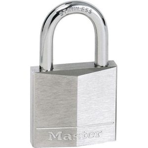 Master Lock 640EURD hangslot, maritiem, met sleutels, grijs, 6,5 x 4 x 1,3 cm