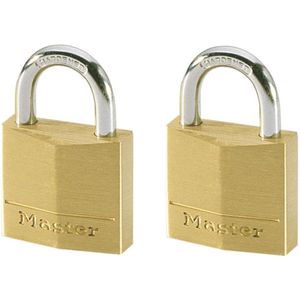 Master Lock 130EURD Sleutelhangsloten met messing behuizing, goud, 4,9 x 3 x 1,2 cm