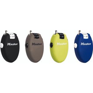 MasterLock - 4603EURD - Hangslot - Zwart - Staalkabel 61 cm