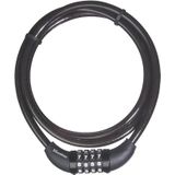 Master Lock 8119EURD kabel, programmeerbaar, 4-cijferig, gevlochten staal, zwart, 1,50 m, diameter 10 mm