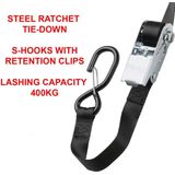 Master Lock - 3109EURDAT - Spanband - Zwart - Polyester - 5 m x 25 mm