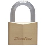 Master Lock 1165EURD Sleutelhangslot van massief messing met zeshoekige beugel, goud, 9,1 x 6 x 2,6 cm