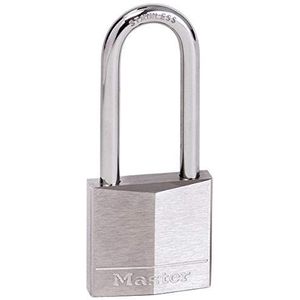 Master Lock 640EURD Marine hangslot met sleutel en lange beugel, grijs, 9,5 x 4 x 1,3 cm