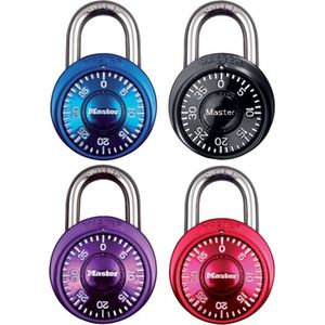 Master Lock - 1533EURD - Combinatiehangslot - Willekeurige Kleur - 5,7 x 4 x 2,5 cm