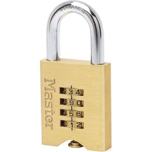 Master Lock Combinatie Hangslot 50 Mm Massief Messing 651EURD