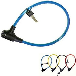 Master Lock Fietskabelslot [Sleutel] [65 cm Kleurrijke kabel] [Buiten] 8169EURDPRO - voor (Elektrische) fietsen, Skateboards, Kinderwagens, Grasmaaiers en andere Buitenapparatuur