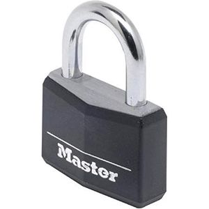 Masterlock 50mm - 25mm hardened steel shackle, 7mm diam. - double locking - 5-pin - 9150EURDBLK