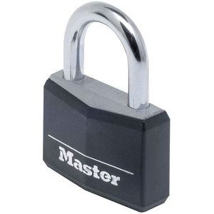 Masterlock 40mm - 21mm hardened steel shackle, 6mm diam. - double locking - 4-pin - 9140EURDBLK