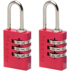 Master Lock - 7620EURTCOL - Set van 2 Cijferslot - Willekeurige Kleur - Aluminium