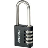 MasterLock Hangslot - Cijferslot - Lange Beugel - Massief Aluminium - Zwart - 40 Mm - 7640EURDBLKLH