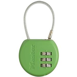 Master Lock 4671EURDCOL cijferslot met adreslabel, willekeurige kleur, 8,9 x 4,2 x 1,9 cm