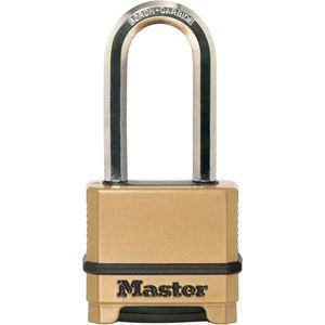 Master Lock M175EURDLH Hangslot Excell® - Zink - 56mm Breed - Beugel 51mm - Cijfercombinatie