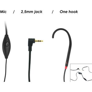 Geemarc - CL Hook - Handsfree T-Coil Adapter - Enkele Oorhaak