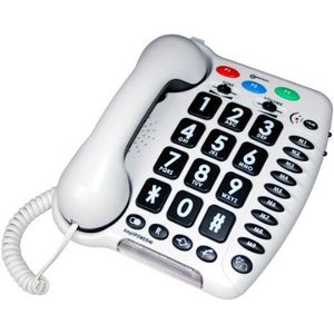 Geemarc Amplipower 40 - Vaste Telefoon met Versterkt Ontvangstvolume, Grote Toetsen en Krachtige Beltoon - Ideaal voor Ouderen en Slechthorenden - Versie NL