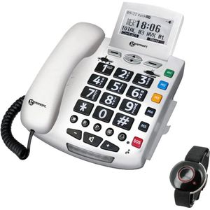 Bekabelde telefoon met SOS-armband