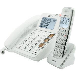 Geemarc Telefoon - Antwoordeapparaat Amplidect 295 Combi + Vaste Telefoon (dect295_combi_wh_vde)