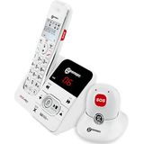 Geemarc Amplidect 295 SOS Pro - Versterkte Draadloze Telefoon en Noodoproepmedaillon met Antwoordapparaat en Grote Toetsen voor Senioren - Laag of Matig Gehoorverlies