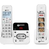Geemarc AmpliDECT 295 Phote duo dect telefoon - Wit - Met antwoordapparaat en PhotoDECT - luidspreker telefoon