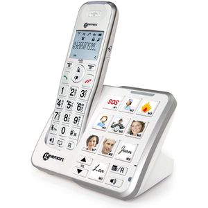 Geemarc - 295 - DECT Telefoon - Wit - Met Fototoetsen