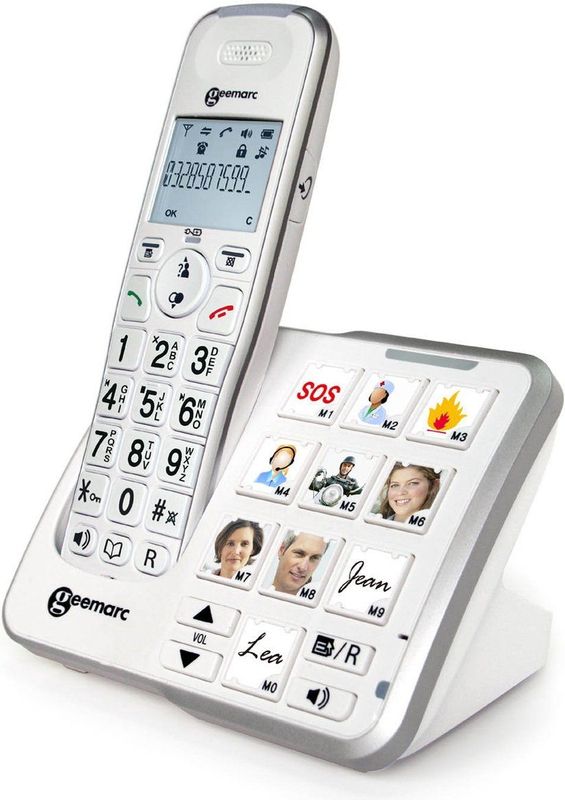 Geemarc - 295 - DECT Telefoon - Wit - Met Fototoetsen