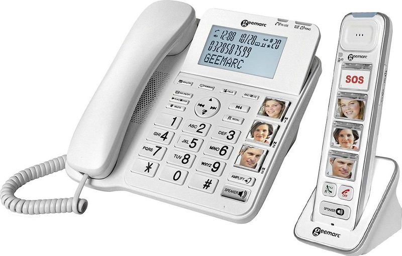 Geemarc - Amplidect Combi-Photo 295 - Huistelefoon - Zwart - Met Antwoordapparaat