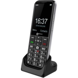 Geemarc CL8600-4G Mobiele Telefoon met Versterkt Ontvangstvolume, Grote Knoppen, SOS-Functie en Geheugentoetsen voor Senioren - Geschikt voor Slechthorenden - Ontgrendeld en Bluetooth - Versie NL