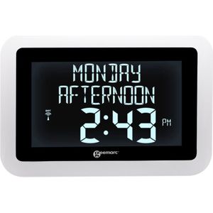 Zendgestuurde klok Zendergestuurd Wit Geemarc VISO15_WH_VDE