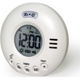 Geemarc -Trilwekker - Reiswekker - Wake & Shake Voyager - Wit - Trilalarm - 75dB - Wekker slechthorende