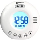 Geemarc -Trilwekker - Reiswekker - Wake & Shake Voyager - Wit - Trilalarm - 75dB - Wekker slechthorende