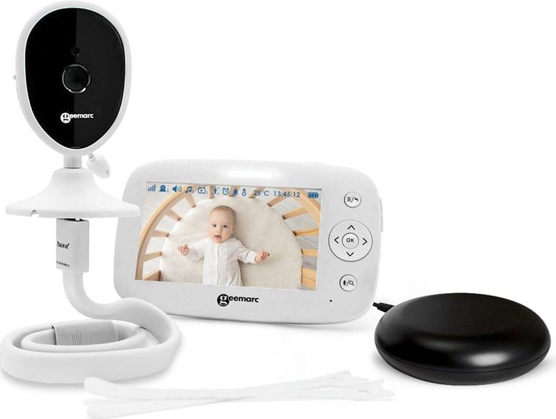 Geemarc - Amplicall Sentinel 1 - Videobabyfoon - Zwart - Materiaal: Plastic