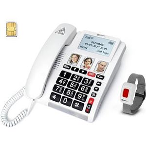 Geemarc CL9000 - Huistelefoon Met SOS Knop - 4G - Simkaart