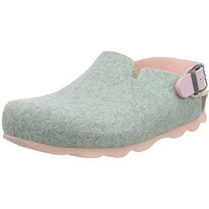 Bayton Noma Kid Wool Sole/Bleu Turquoise Mule voor meisjes, blauw turquoise, 27 EU