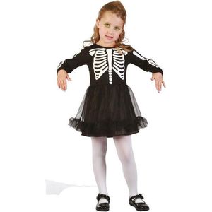 Halloween Baby Verkleedjurkje Skelet Maat 80-92