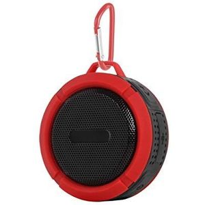 Clip Sonic Technology tes154r luidspreker waterdicht bluetooth rood/zwart