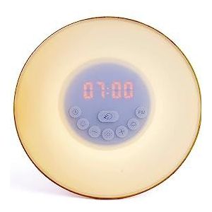 Livoo – AR321 Dawn Simulator Wekker – 10 helderheidsniveaus, 6 geluiden, 20 FM-station