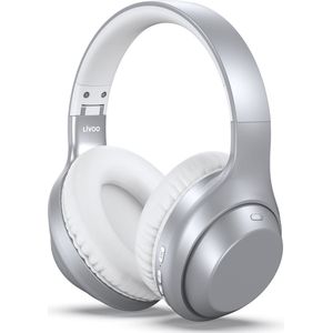 Livoo - Bluetooth Hoofdtelefoon - Grijs - Draadloos - Actieve Ruisonderdrukking
