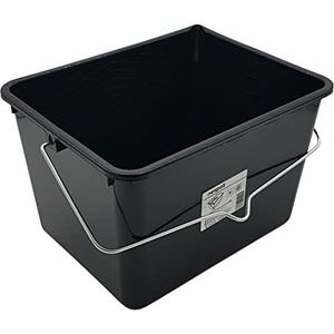 Grote verfemmer 8 liter met metalen handvat, zwart