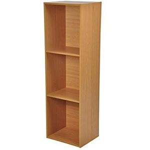 Modul'Home 6RAN620NT plank in kubusvorm, 3 vakken, vezelplaat met gemiddelde dichtheid (MDF), 29,5 x 36,5 x 116,5 cm, naturel, HT116,5 x 36,5 x 29,5 cm