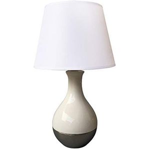 Homea 6LCE108BC lamp, keramiek, 40 W, wit, L22,5 x H37 cm