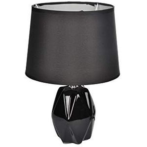 Homea 6LCE133NR lamp, keramiek, 40 W, zwart, diameter 20H29 cm
