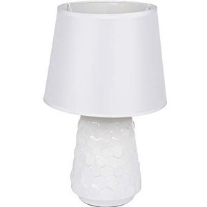 Homea 6LCE126BC lamp, keramiek, 40 W, wit, diameter 25 x 40 cm