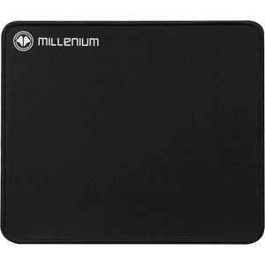 MILLENIUM MSM - Mousepad (320 x 270 mm, anti-slip basis, geoptimaliseerd oppervlak voor controle en snelheid), zwarte kleur - zwart MSM