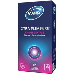 Manix Xtra Pleasure condooms, per stuk verpakt (1 x 12 stuks)