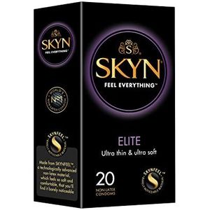 Skyn elite 20 condooms voor mannen, ultradun, ultrazacht