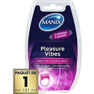 Manix - Pleasures Vibes - Vibrerend Ring - Roze - 3 Snelheden - 35 Minuten Autonomie