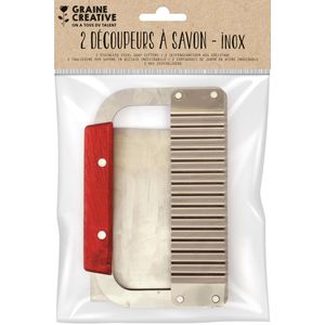 GC Zeepsnijder Set Glad & Gecanneleerd Ribbel 2 stuks