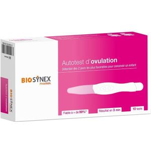 BioSynex Ovulatietesten - x10 - LH Detectie - Snel Resultaat - 99% Betrouwbaar